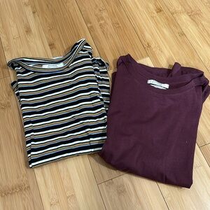 2 Pull&Bear basic tees